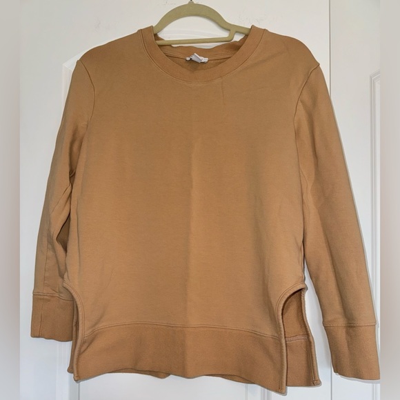 Tan Crewneck Sweatshirt EUC Modal Crew Neck Camel Caramel Daily Ritual R… - Picture 2 of 7